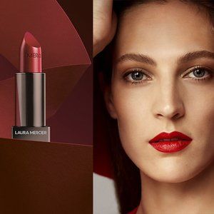 Laura Mercier Silky Cream Lipstick ROSE ROUGE NIB!